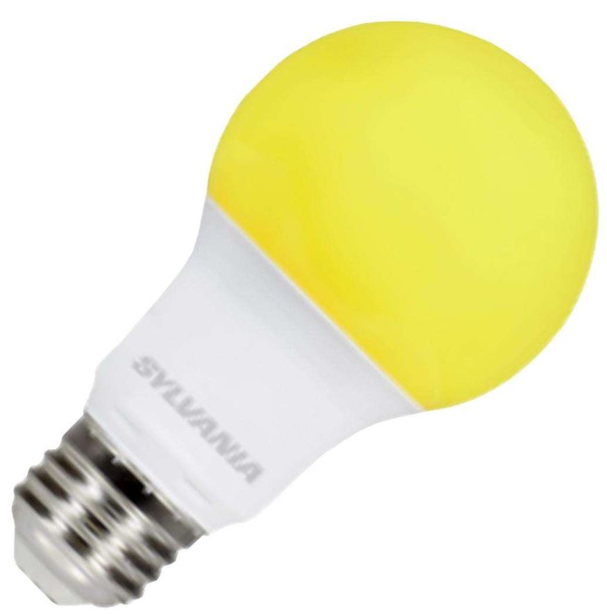 LAMP LED 8.5 WATTS YELLOW A19 MED BASE - LED